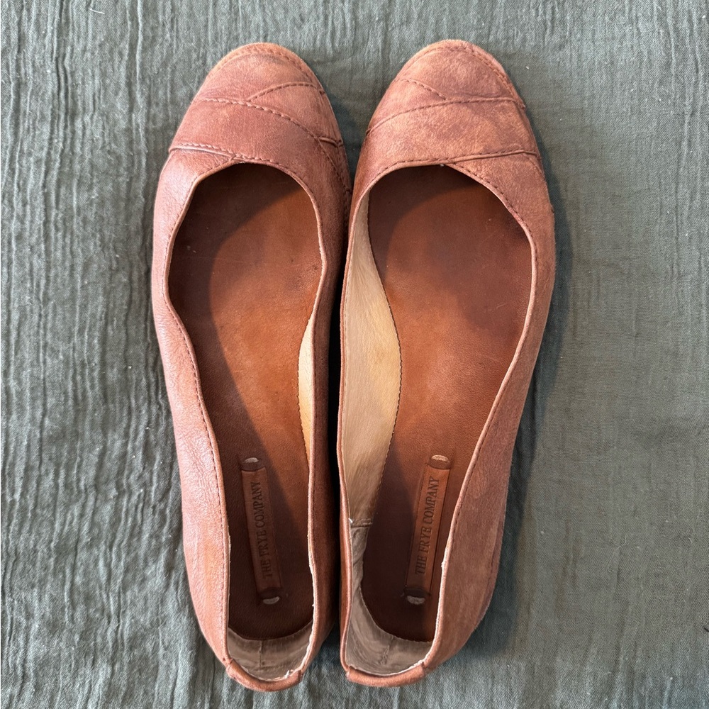Frye Brown Leather Flats